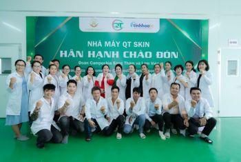 Đón Đoàn Đối Tác Campuchia Đến Thăm Nhà Máy QT Skin